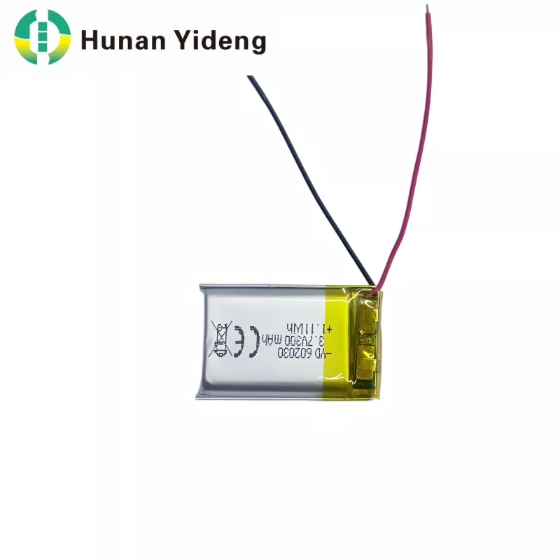 ஸ்மார்ட் ஸ்பீக்கருக்கான 602030 3.7V 300mAh Li பாலிமர் பேட்டரி