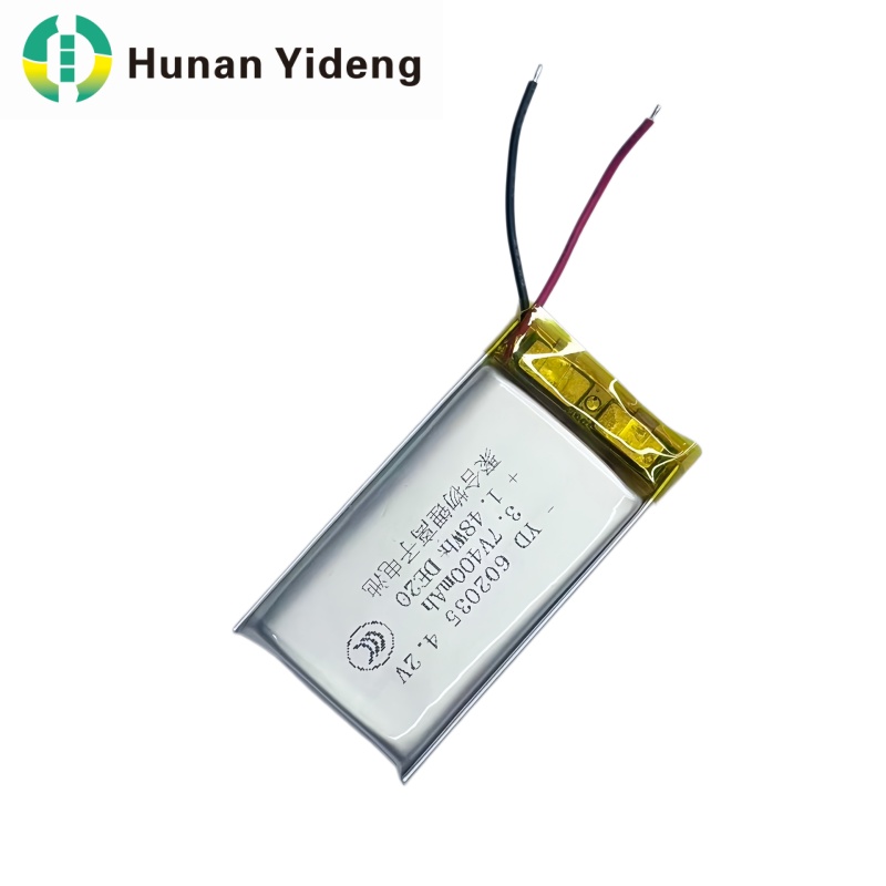 ஸ்மார்ட் சோபாவிற்கான 602035 3.7v 400mAh லித்தியம் அயன் பேட்டரி