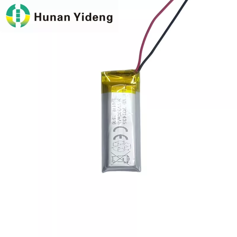 டேப் விளக்குகளுக்கான 701435 1.11Wh எனர்ஜி ஸ்கொயர் பிரிஸ்மாடிக் லிபோ பேட்டரி