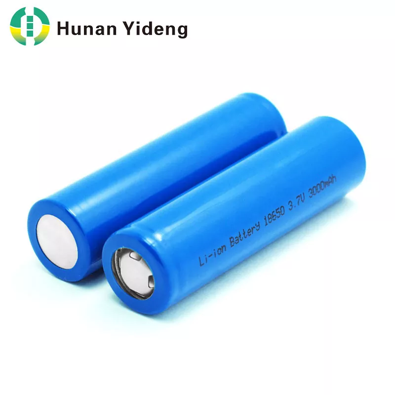 அதிக திறன் 18650 உருளை லித்தியம் அயன் பேட்டரி 3.7V 3000mAh